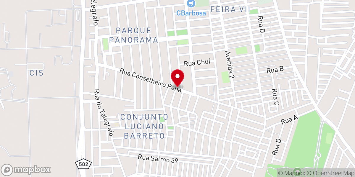 Map showing location of Igreja Pentecostal Assembléia de Deus Missão