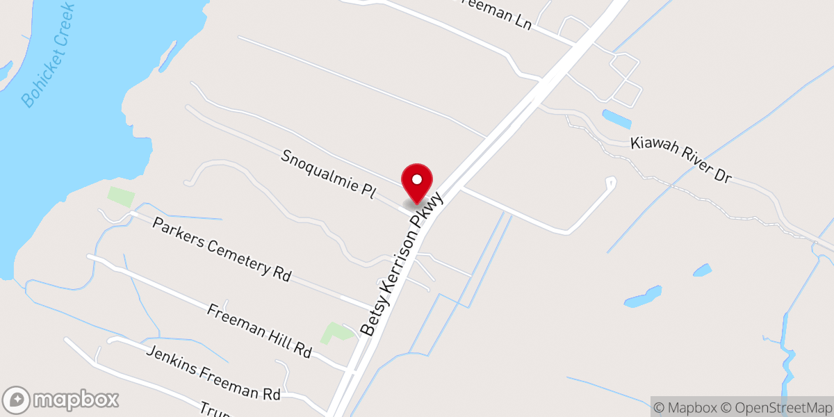Map showing location of Promised Land Church