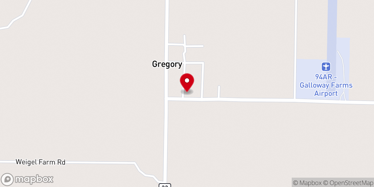 Map showing location of Walnut Grove Baptist Church