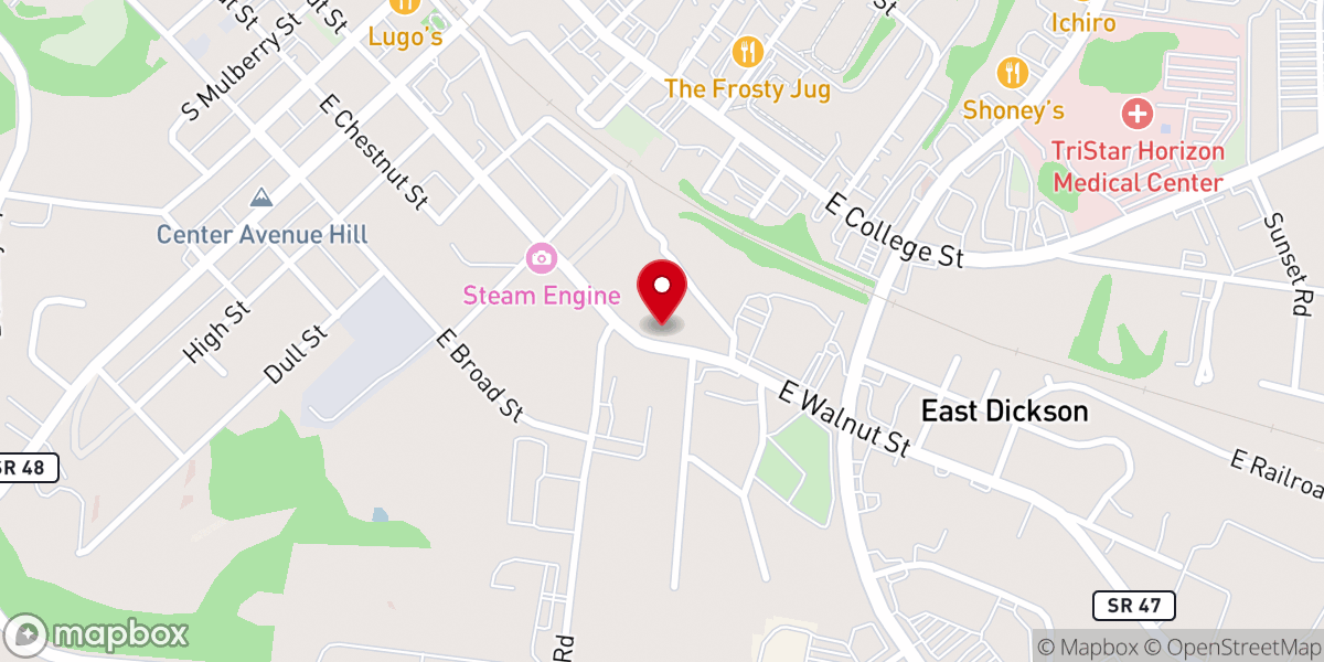 Map showing location of Greater Faith Fellowship Ministries