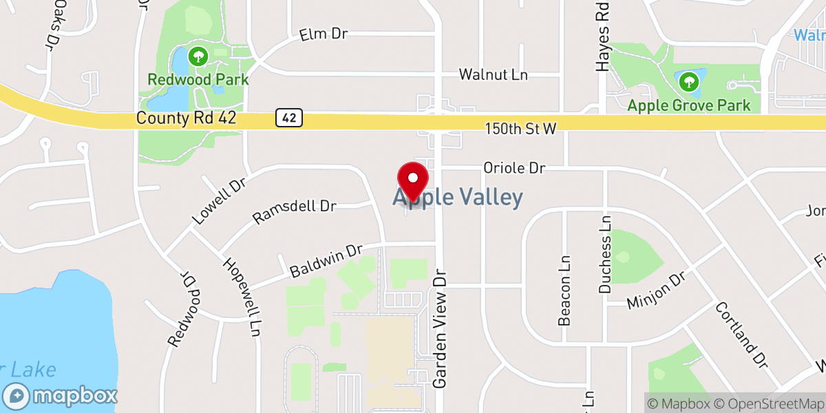 Map showing location of Revival Baptist Church