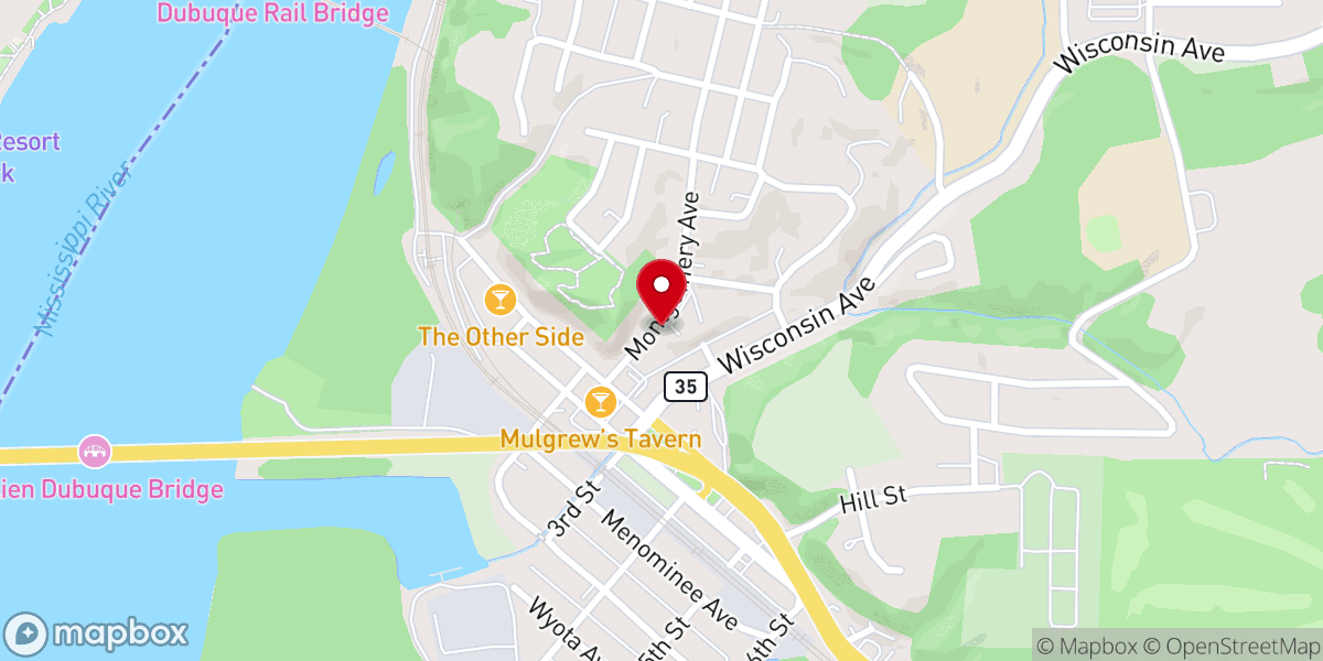 Map showing location of St. Mary Catholic Church