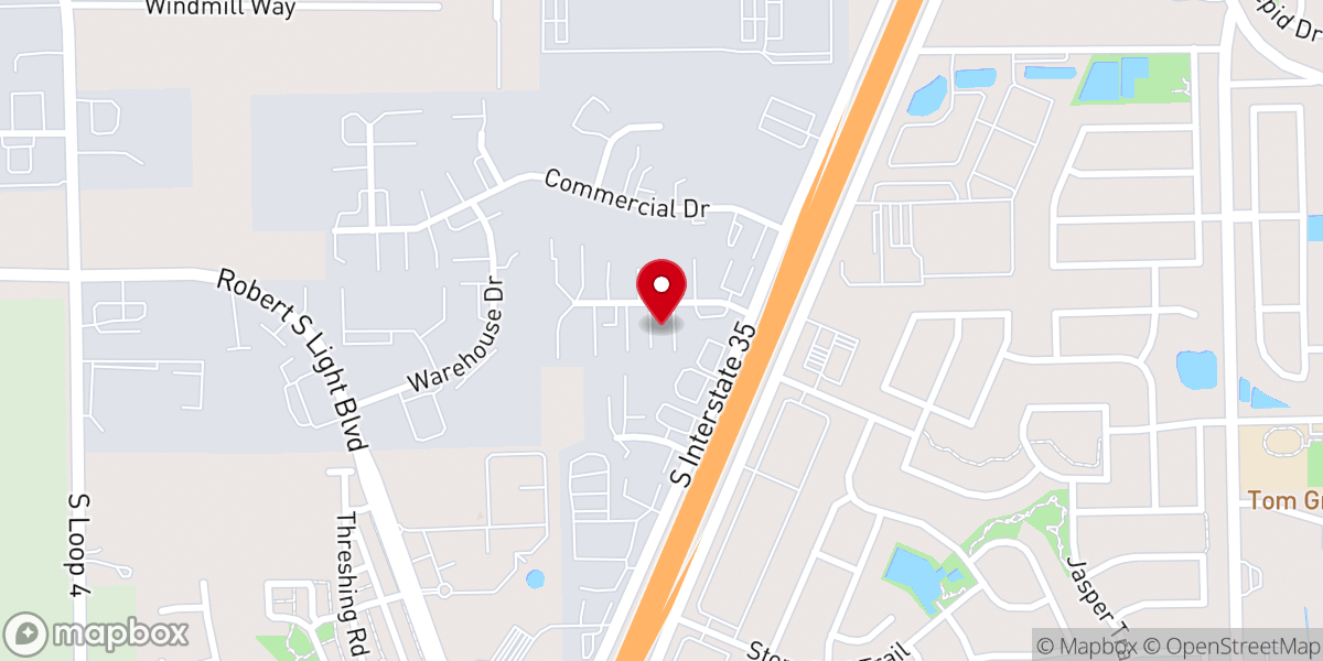 Map showing location of Word of Life Ministry Texas