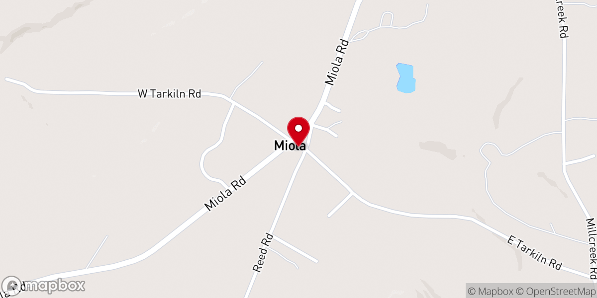 Map showing location of Shiloh Church