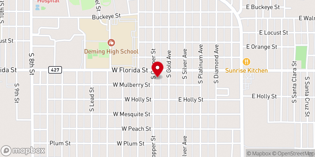 Map showing location of The Potters House Christian Fellowship Church