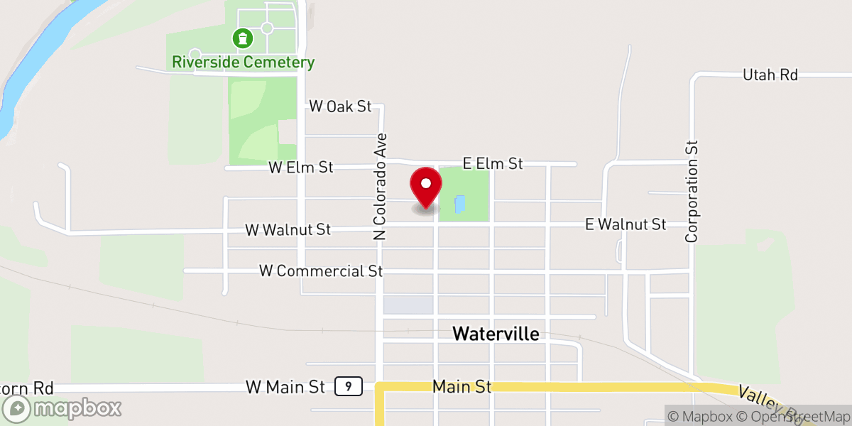 Map showing location of Saint Mark's Episcopal Church