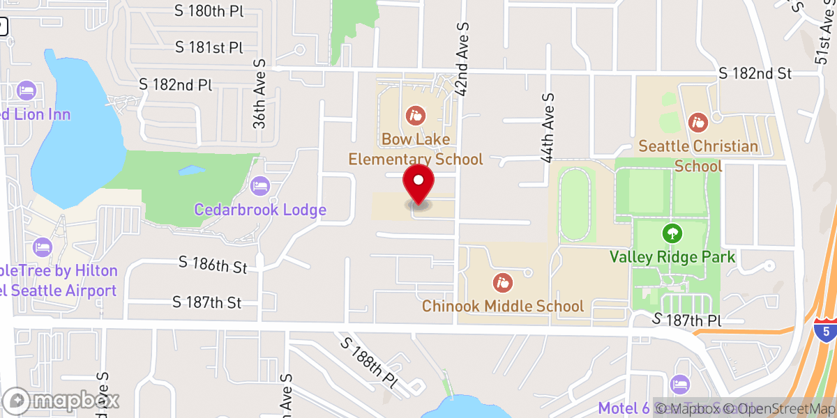 Map showing location of Church of God International Members in Washington