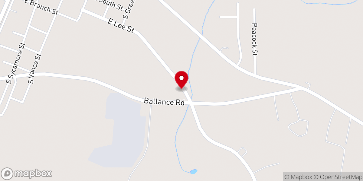 Map showing location of Fremont Holiness Church