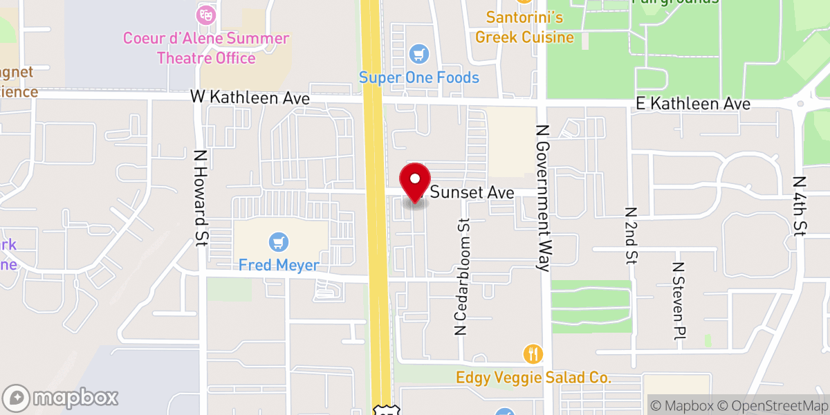 Map showing location of Compel Church