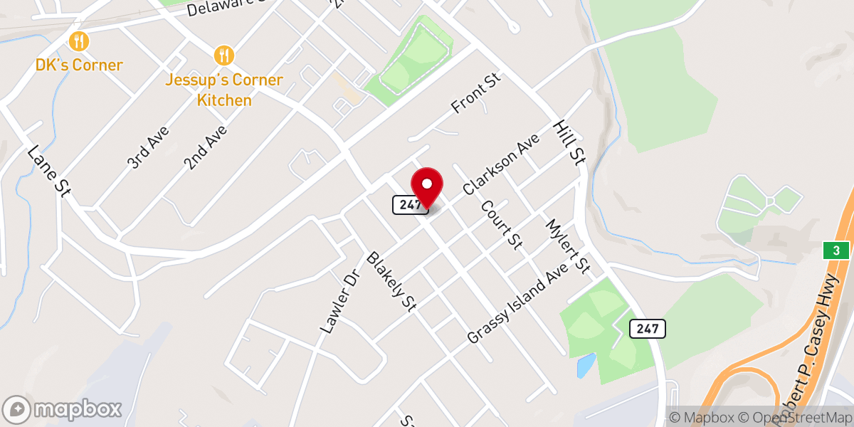 Map showing location of Pietro's