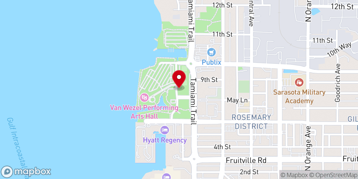 Map showing location of Center for Spiritual Living Cultural Coast