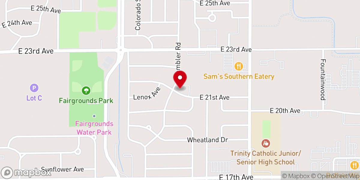 Map showing location of First Mennonite Church
