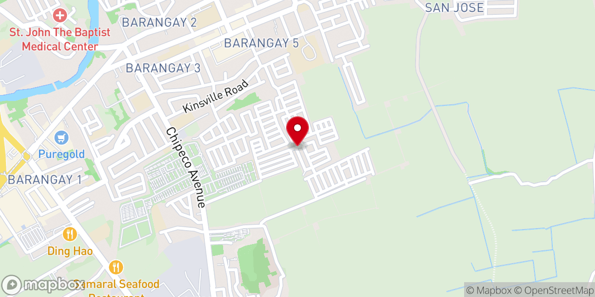 Map showing location of Shining Beacon Bible Church