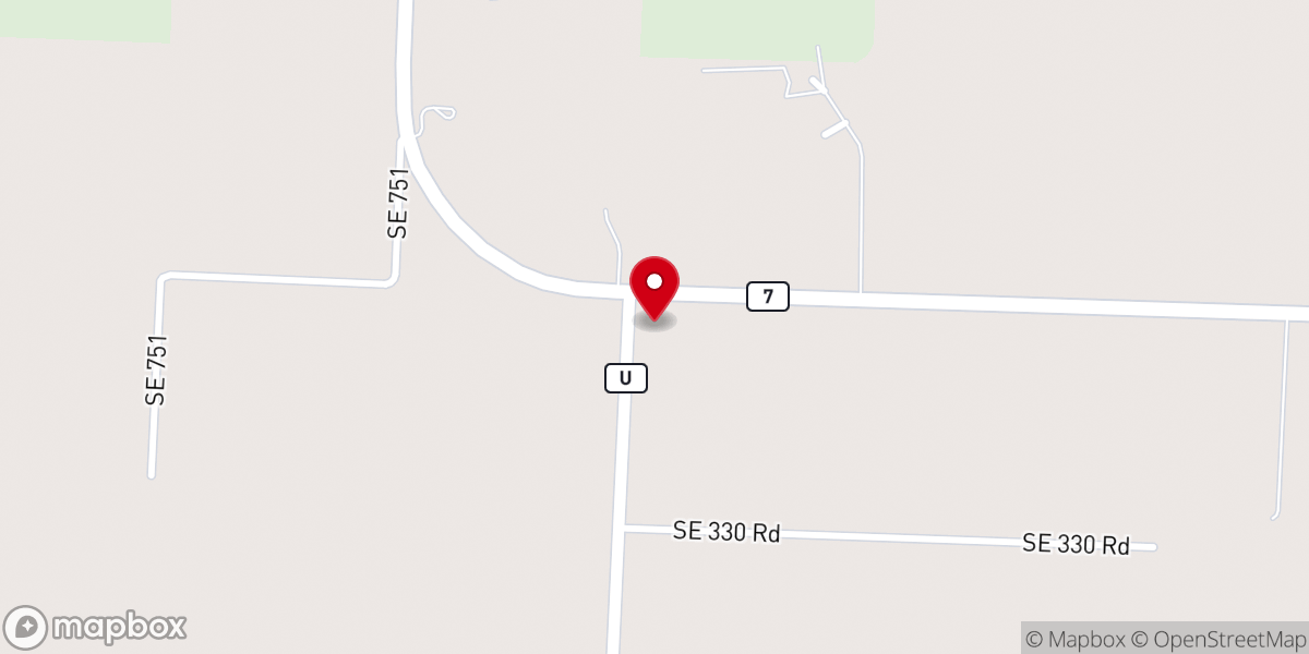 Map showing location of Good Hope Baptist Church