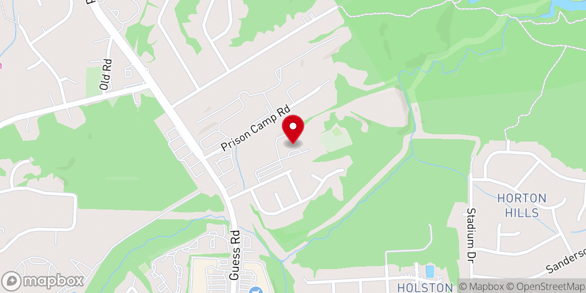 Map showing location of Liberty Baptist Church