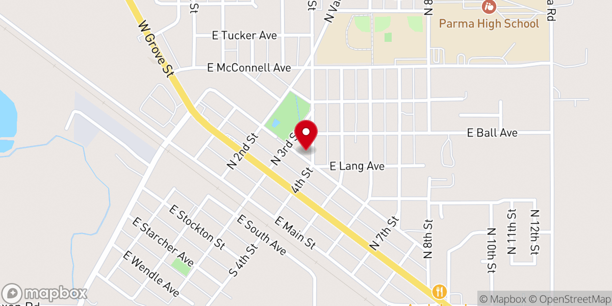 Map showing location of ANDERSON HALL