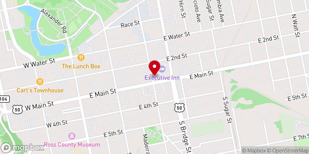 Map showing location of Tabernacle Baptist Church