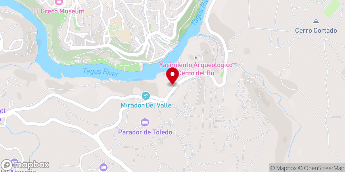 Map showing location of Nuestra Señora del Valle