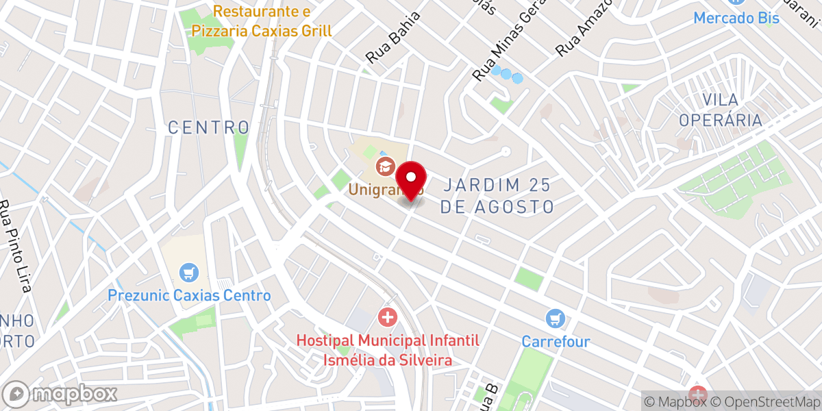 Map showing location of PRIMEIRA IGREJA BATISTA UNIVERSITARIA DO BRASIL