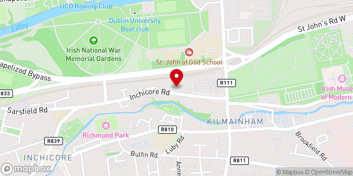 Map showing location of Tibetan Buddhist Meditation Centre, Kagyu Samye Dzong Dublin