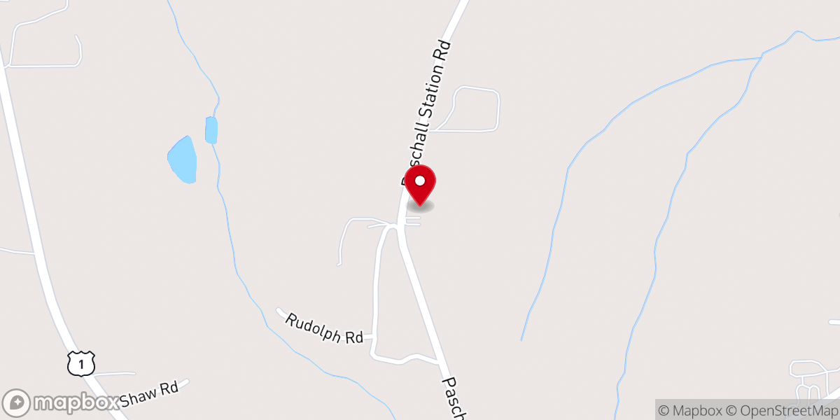 Map showing location of Locust Grove Baptist Church