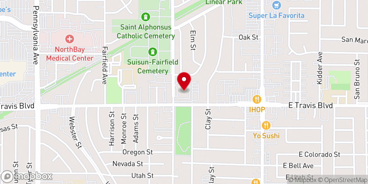 Map showing location of St Mark's Lutheran Church