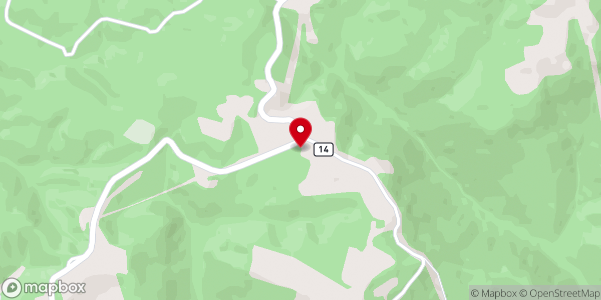 Map showing location of Mount Zion United Methodist Church