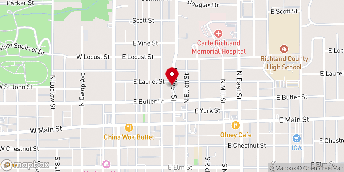 Map showing location of Dale Everett Ministries Inc