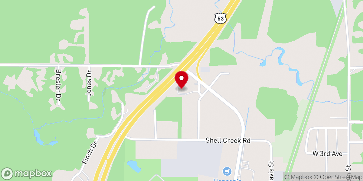 Map showing location of Calvary Lutheran Church