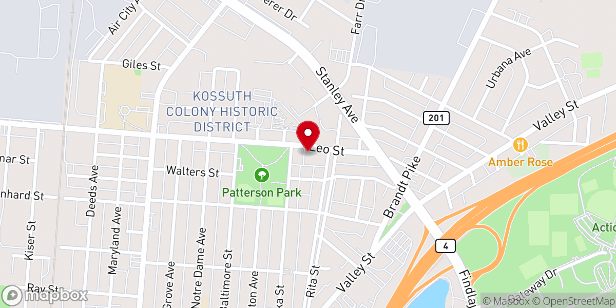 Map showing location of Holy Cross Lithuanian RC Church