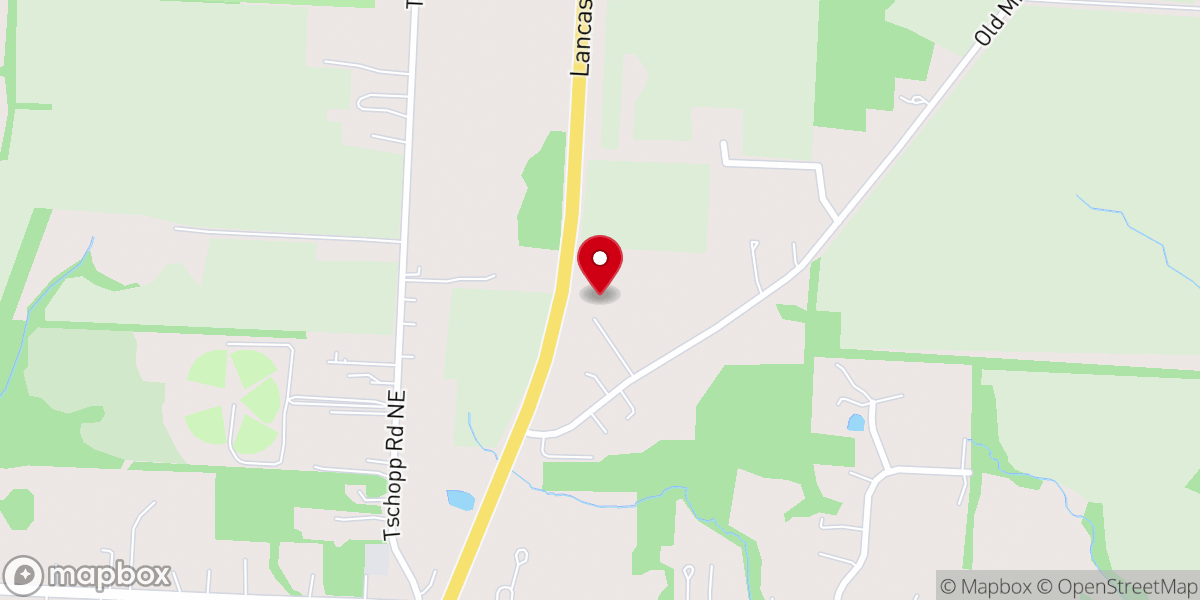Map showing location of Pleasant Chapel Church of God