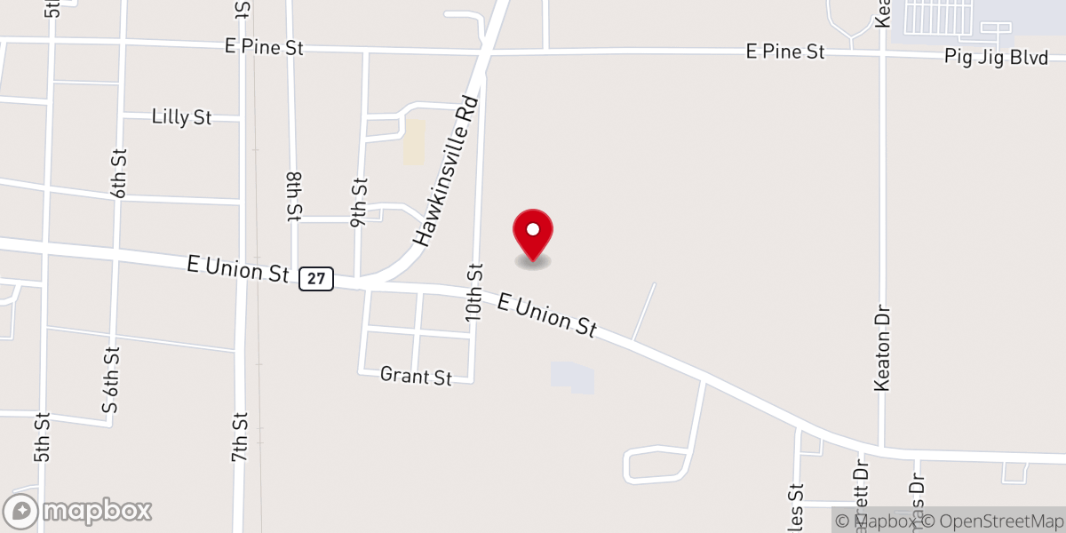 Map showing location of Vienna Church of Christ