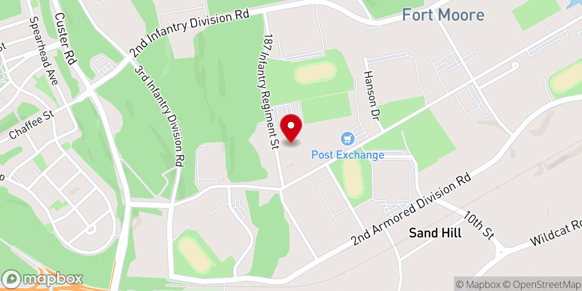 Map showing location of Regimental Chapel