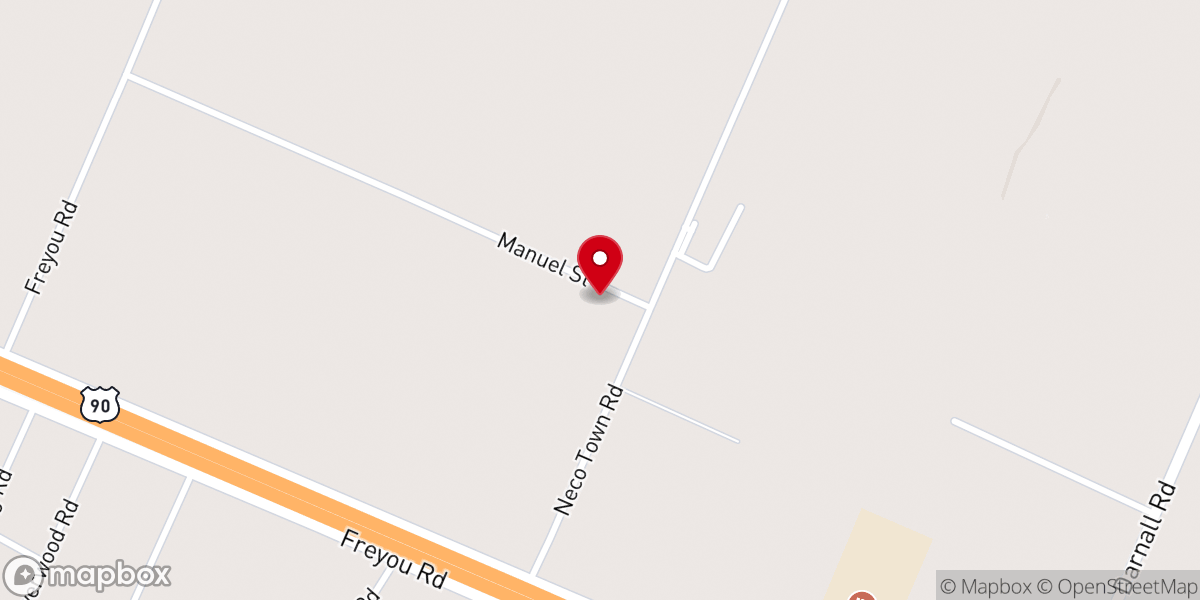 Map showing location of St Thomas Baptist Church