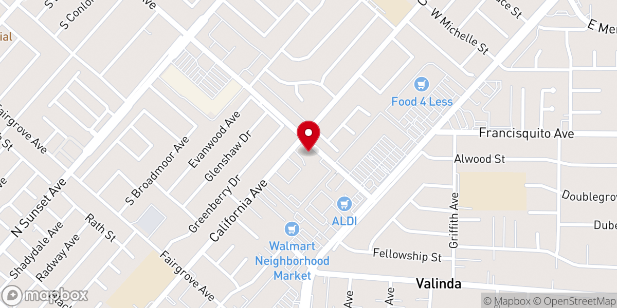 Map showing location of Puente de Esperanza Church