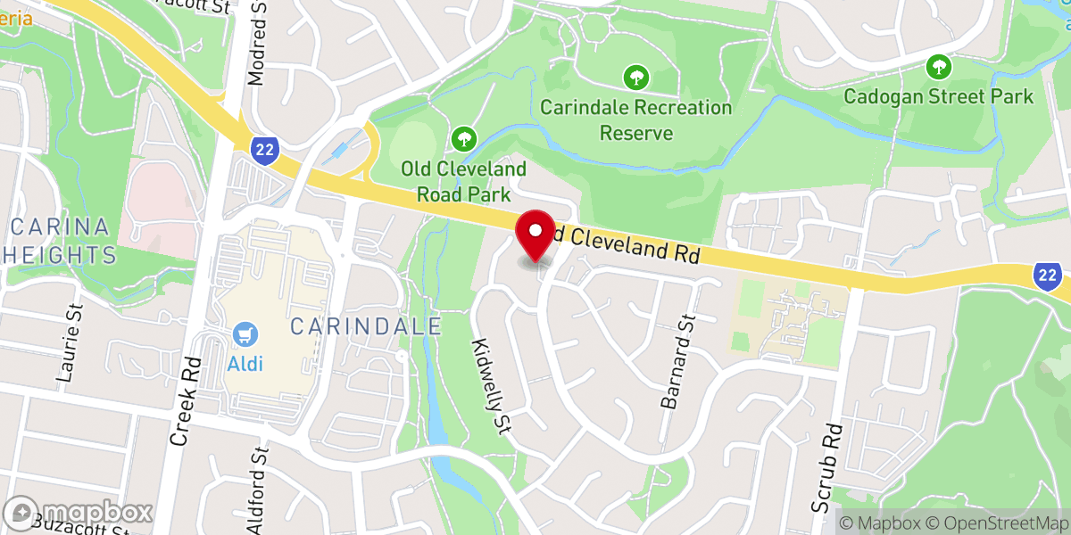 Map showing location of Saint Gabriel's Anglican Church