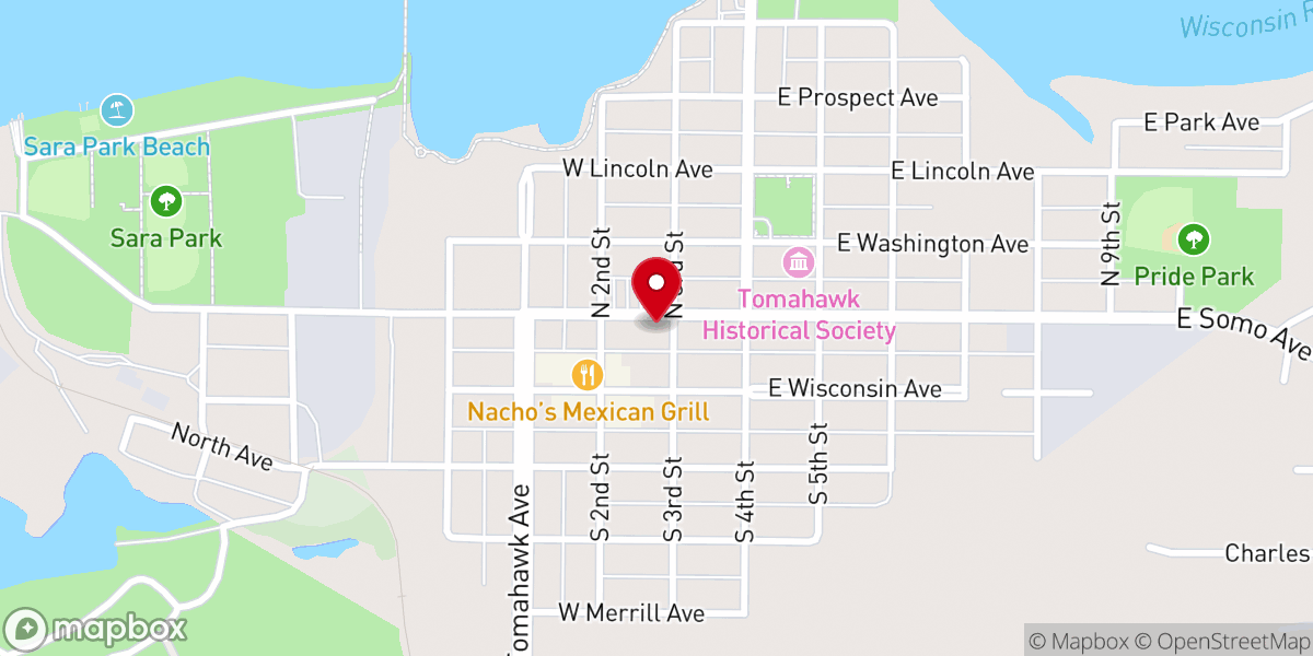 Map showing location of Berean Baptist Church