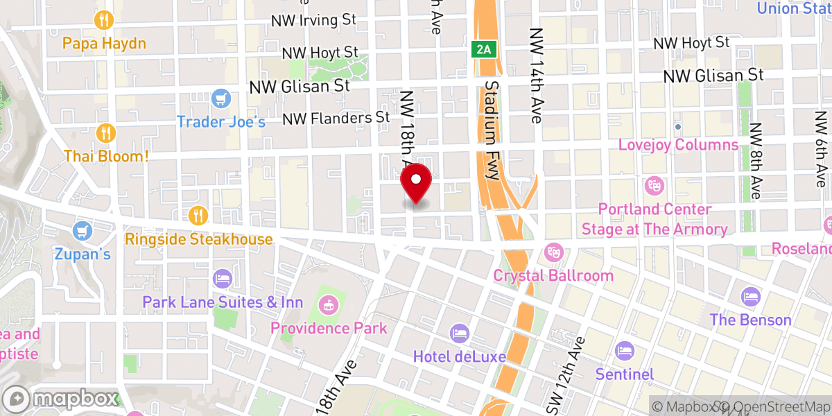 Map showing location of St. Mary's Cathedral of the Immaculate Conception