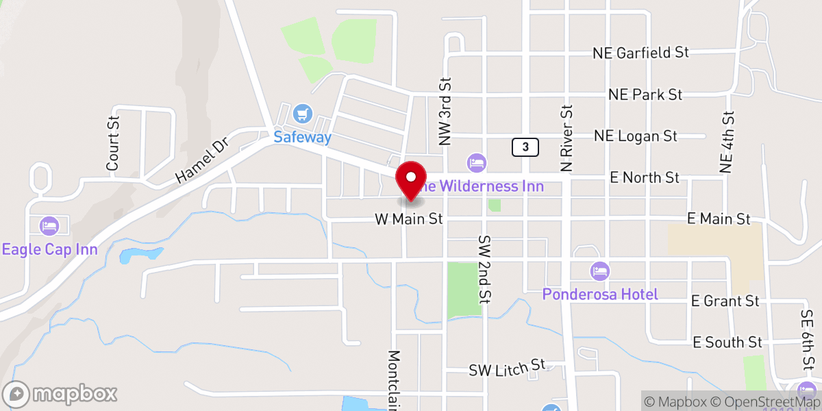 Map showing location of Grace Lutheran Church