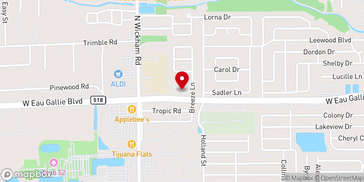 Map showing location of Emmanuel United Methodist Church