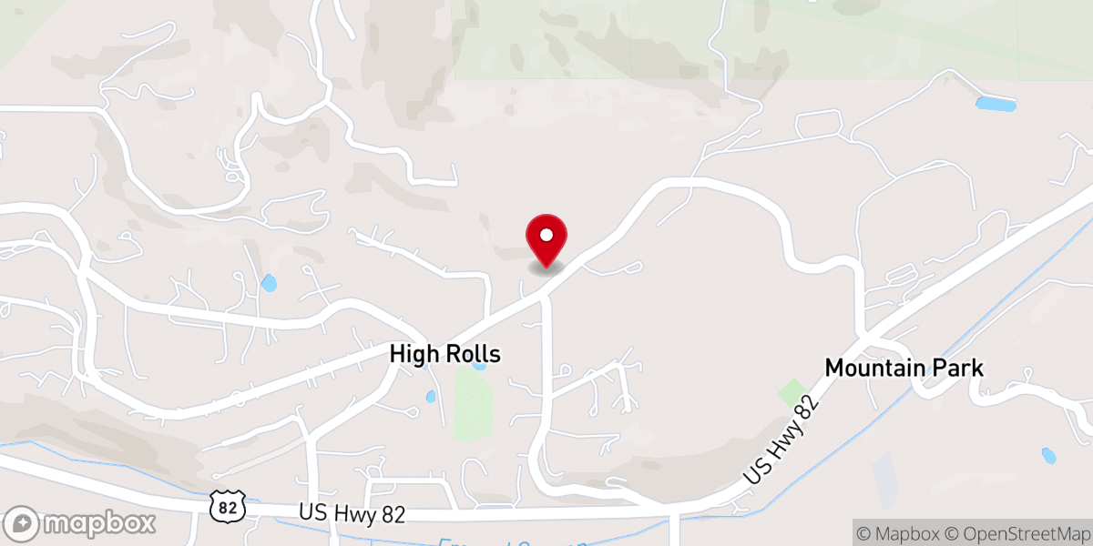 Map showing location of Trinity Baptist Church