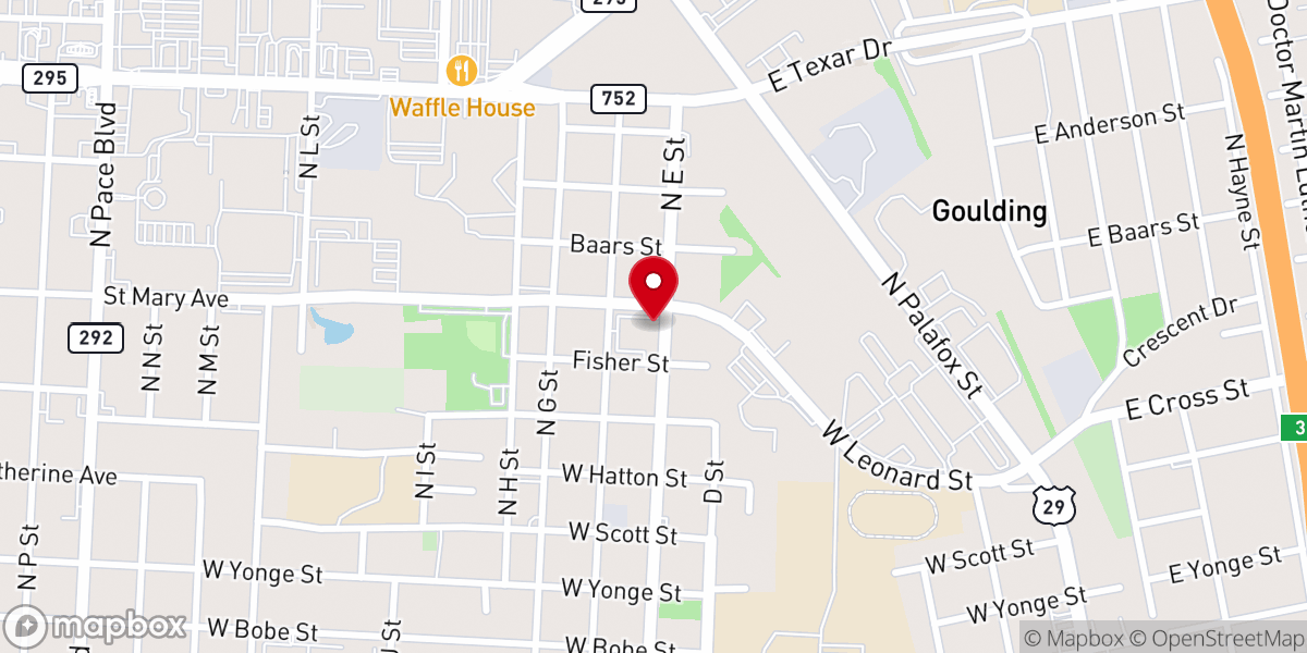 Map showing location of Gods Hands Ministries International