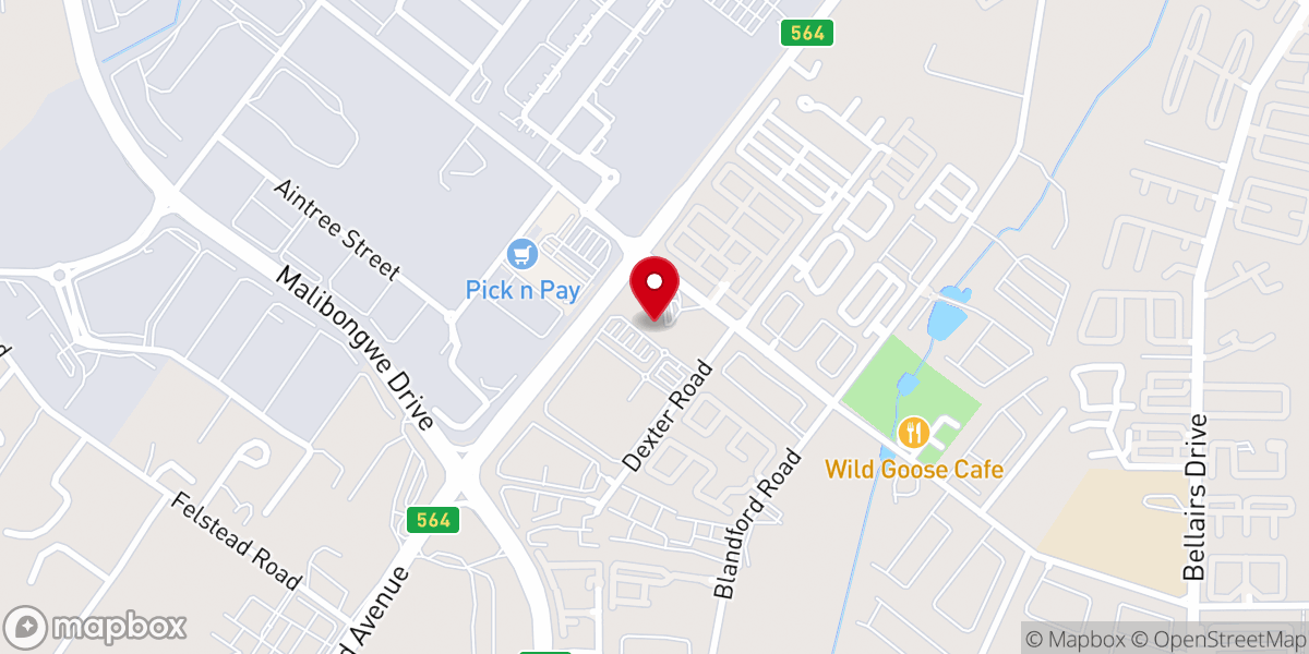 Map showing location of St Mark's Anglican Church