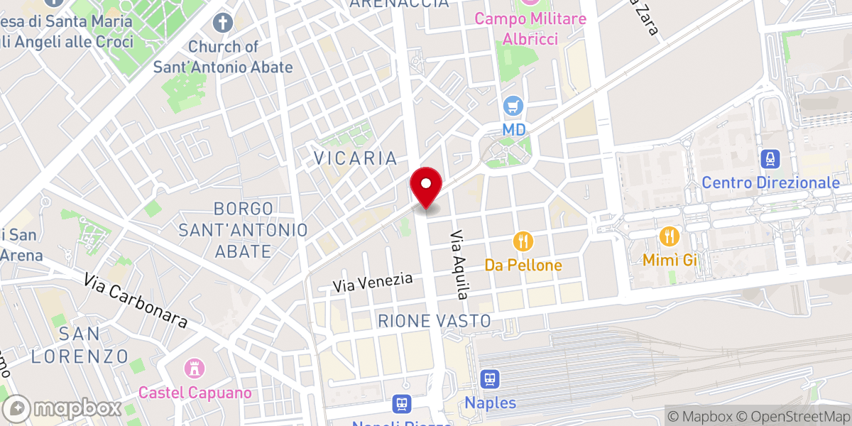 Map showing location of Cappella Votiva - Miracolo - Corso Novara 106, Napoli