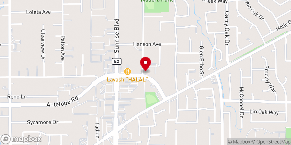 Map showing location of Foundation Christian Church