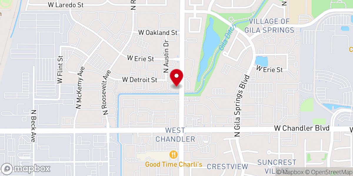 Map showing location of The Springs Church