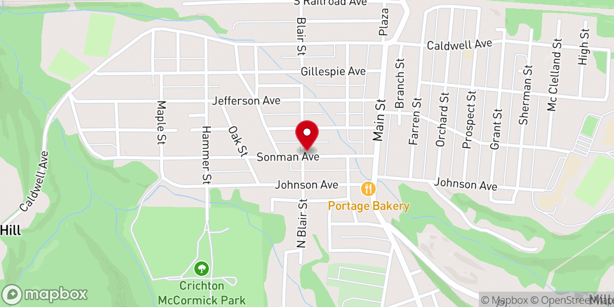 Map showing location of St Michael Russian Orthodox Church