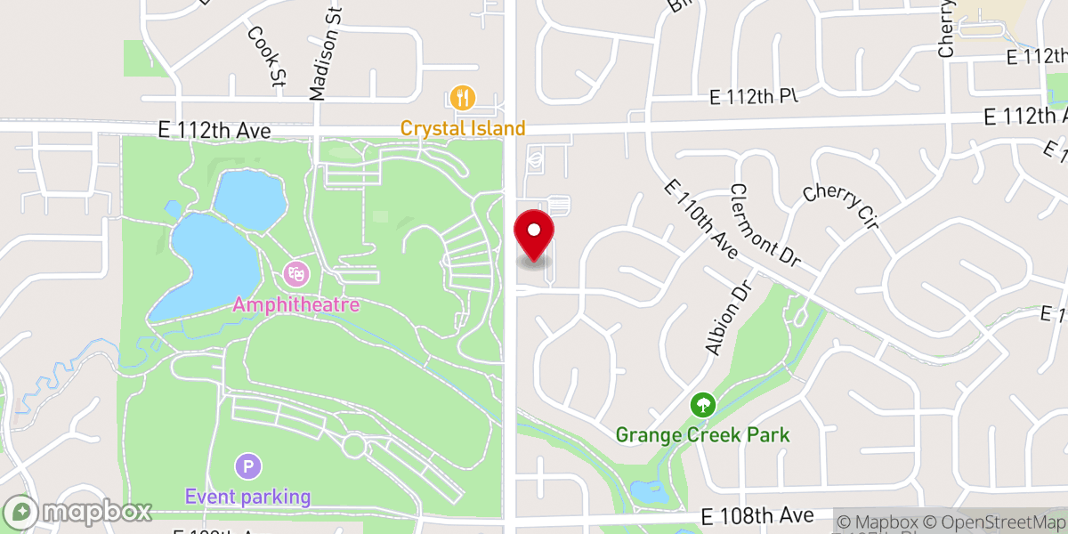 Map showing location of Genesis Church