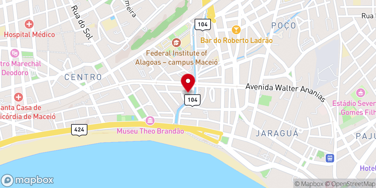 Map showing location of Paróquia Nossa Senhora do Carmo - Salgadinho
