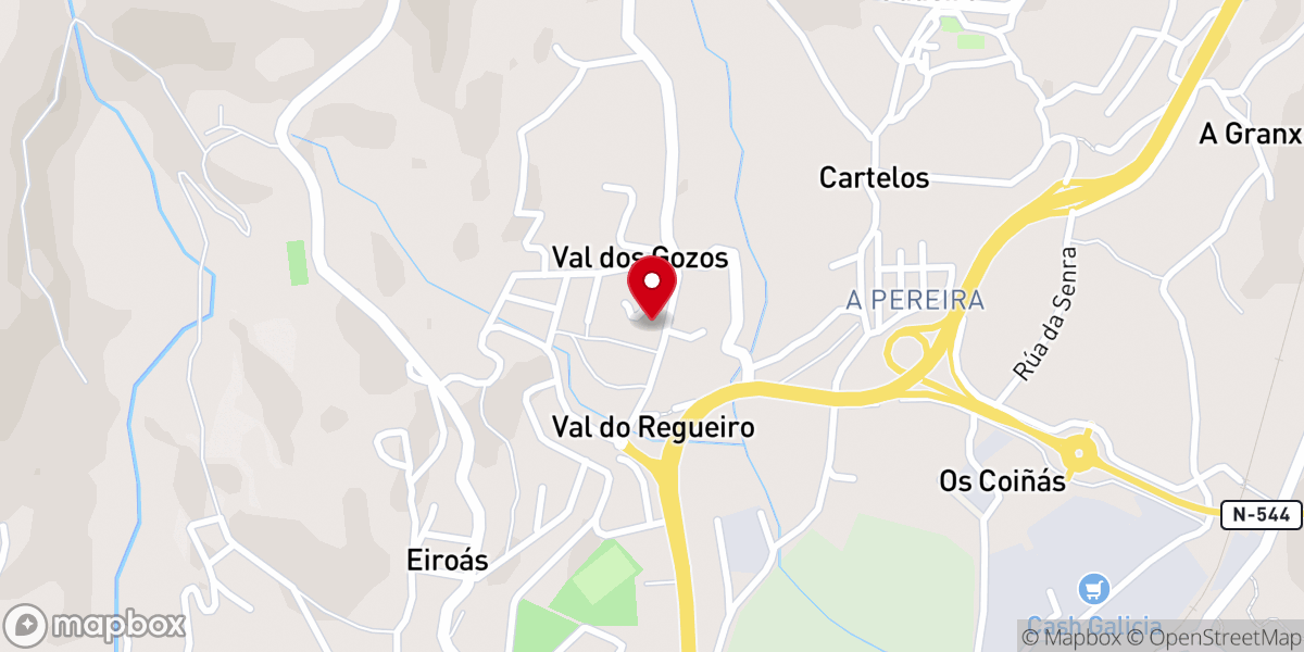Map showing location of Iglesia Evangélica Dios es Luz y Salvación